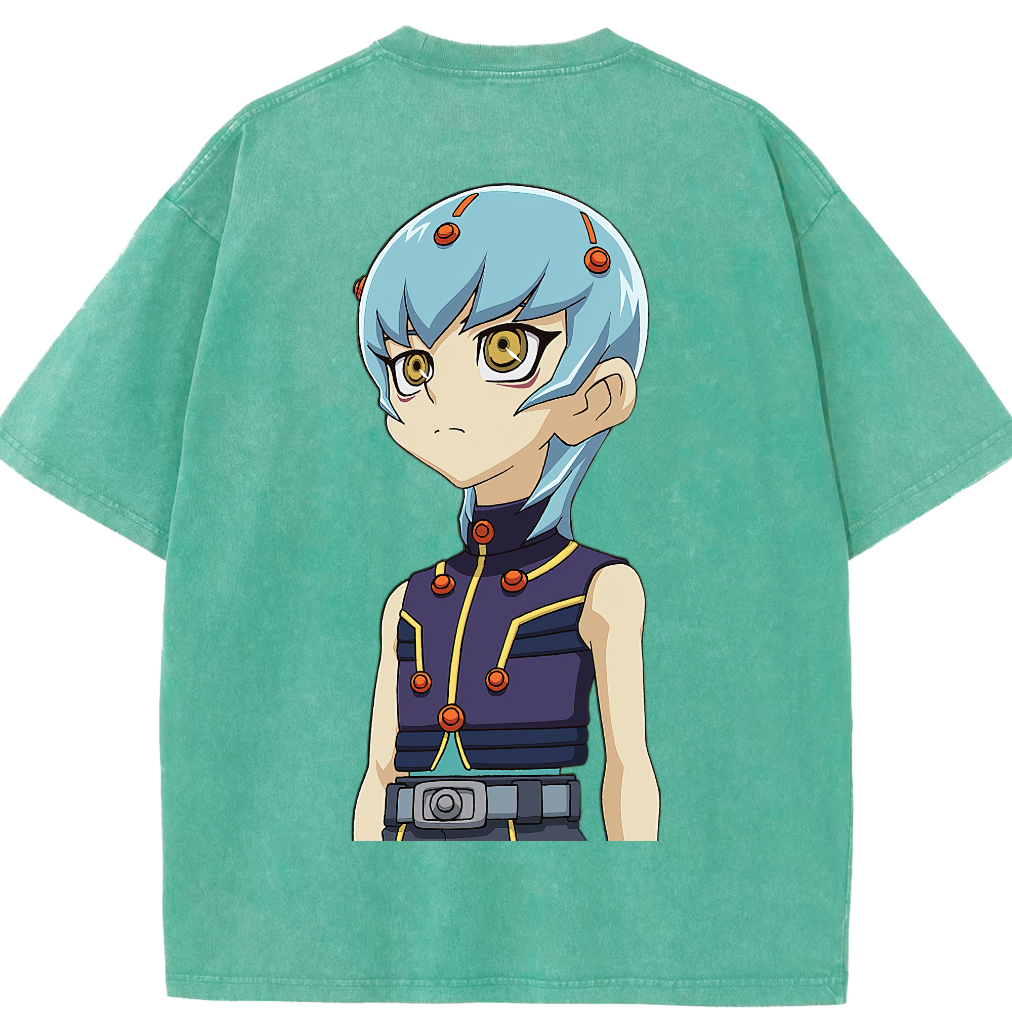 （画像用） 遊☆戯☆王 Yu-Gi-Oh! 綿100% ヴィンテージ風 半袖Tシャツ（背面プリント）